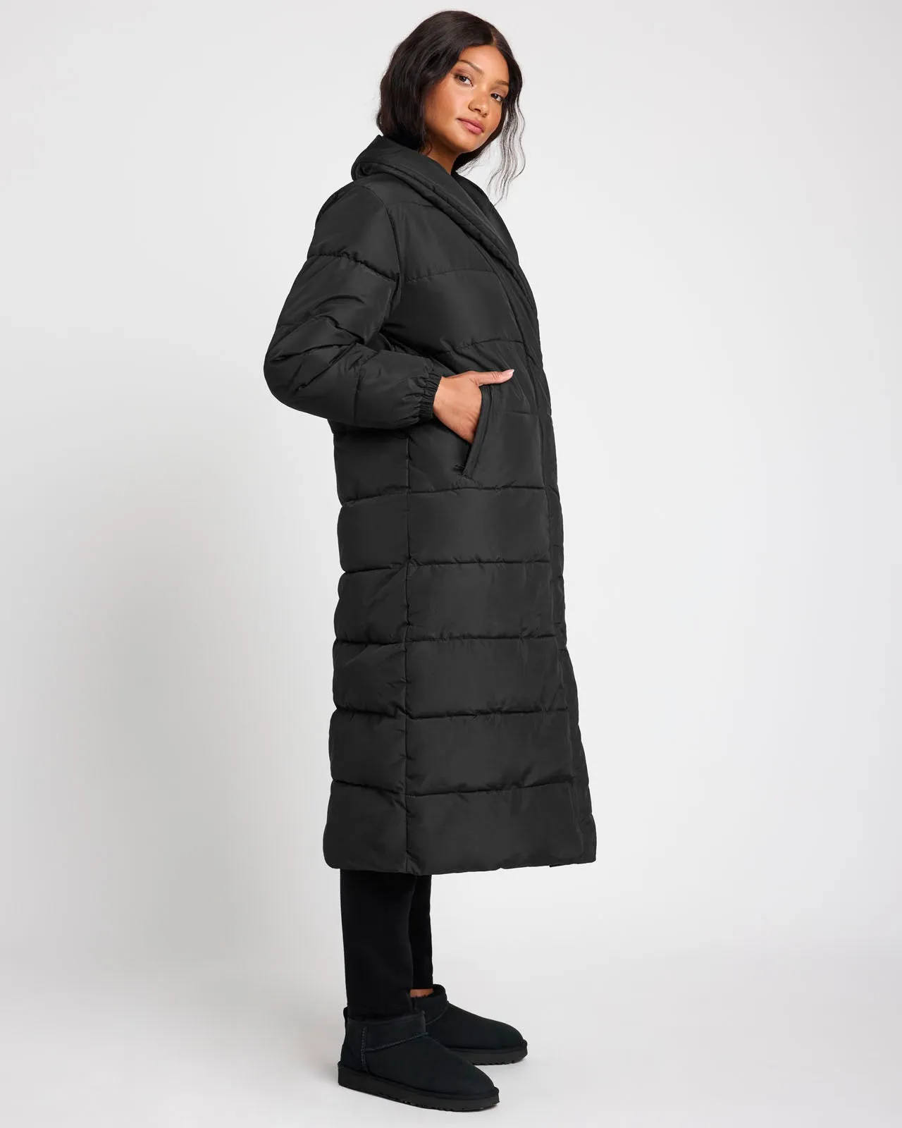 Splendid x @Cellajaneblog Long Puffer Coat