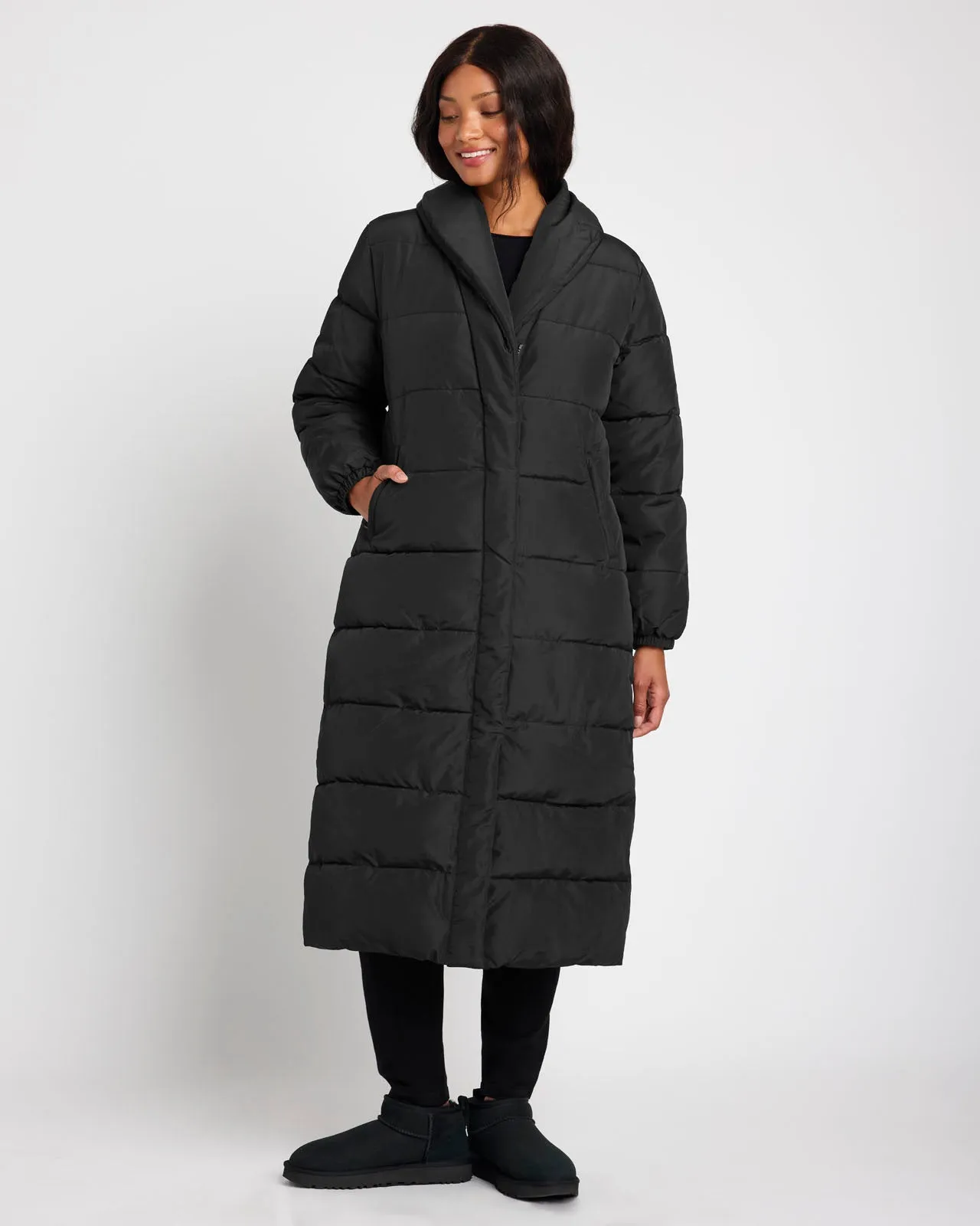 Splendid x @Cellajaneblog Long Puffer Coat