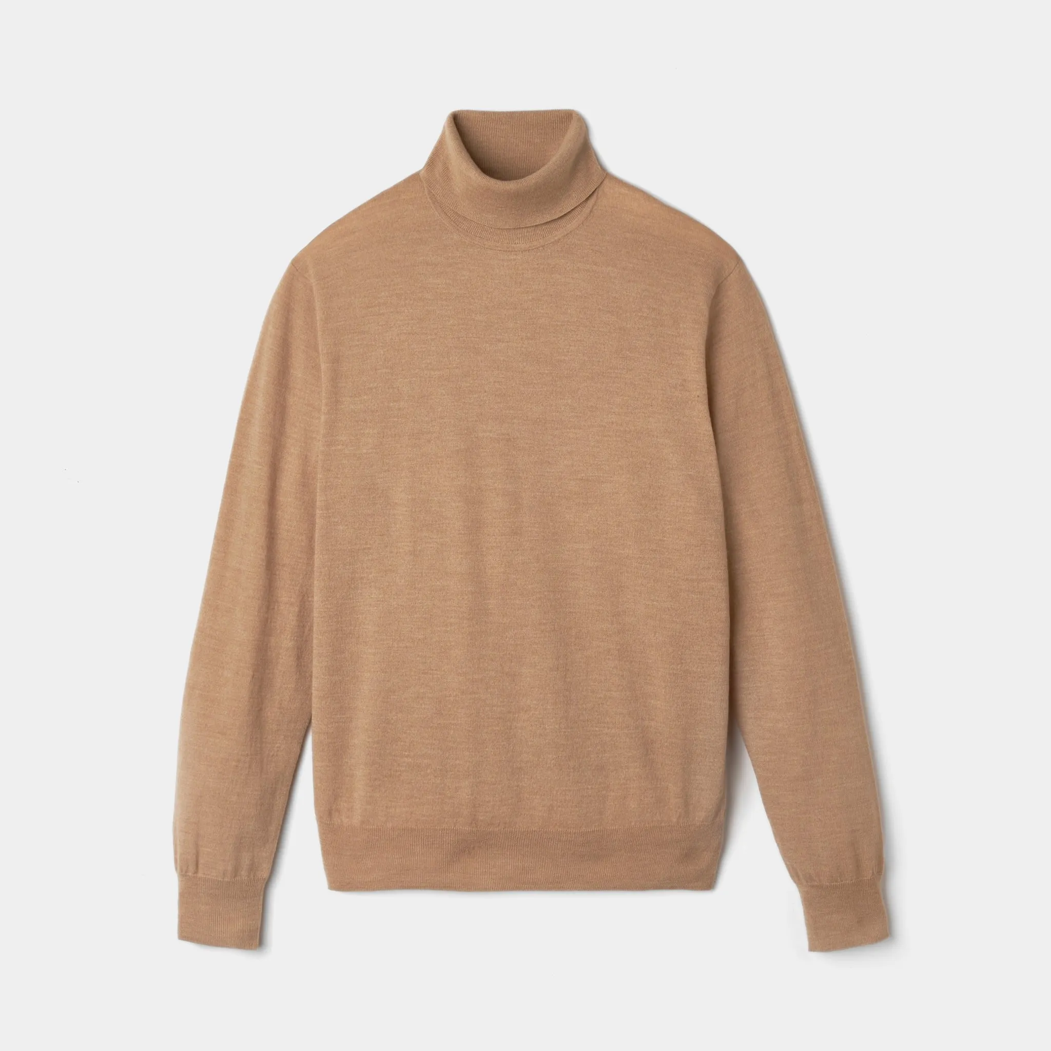 Stretch Merino Turtleneck