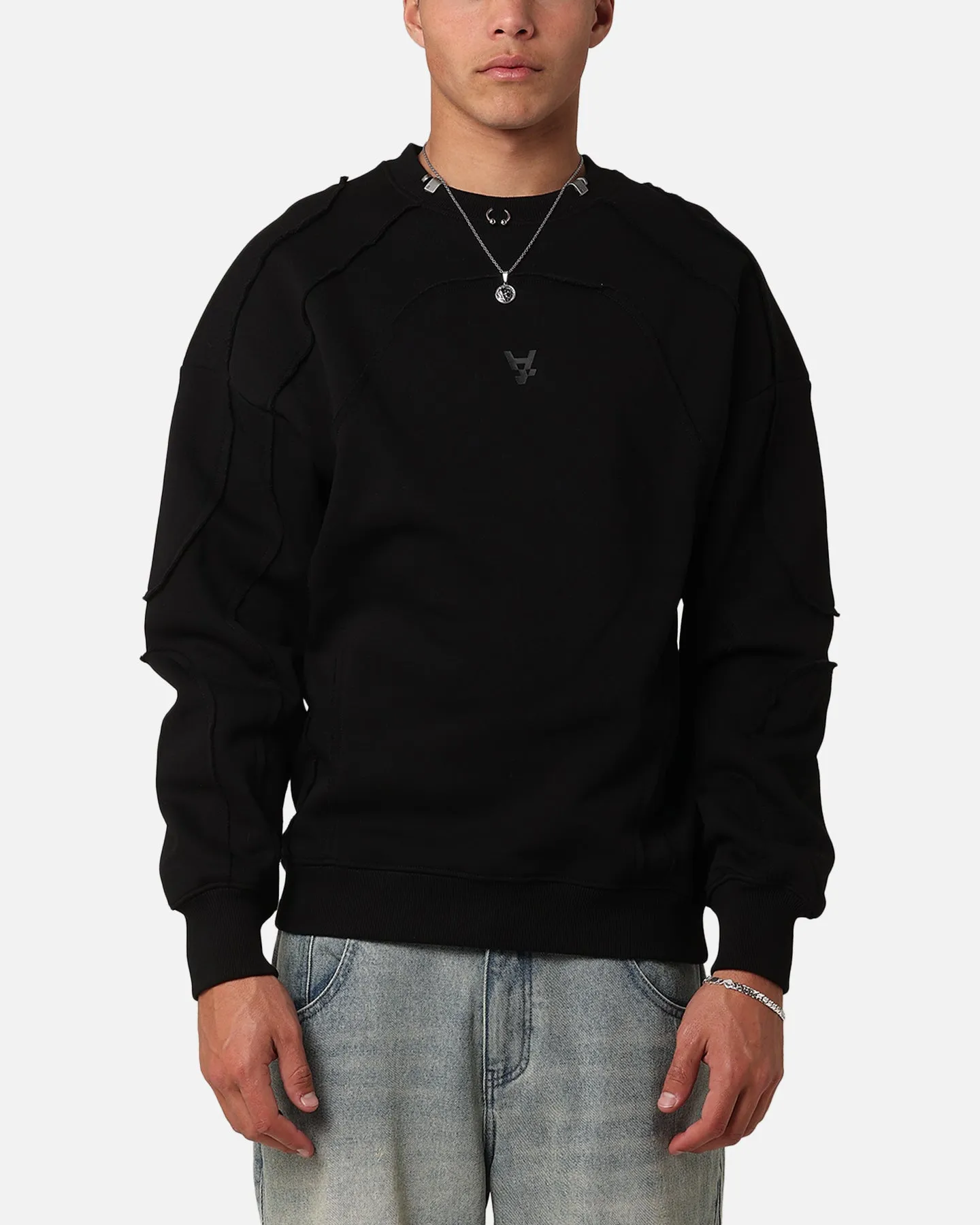 The Anti Order Metal Crewneck Black