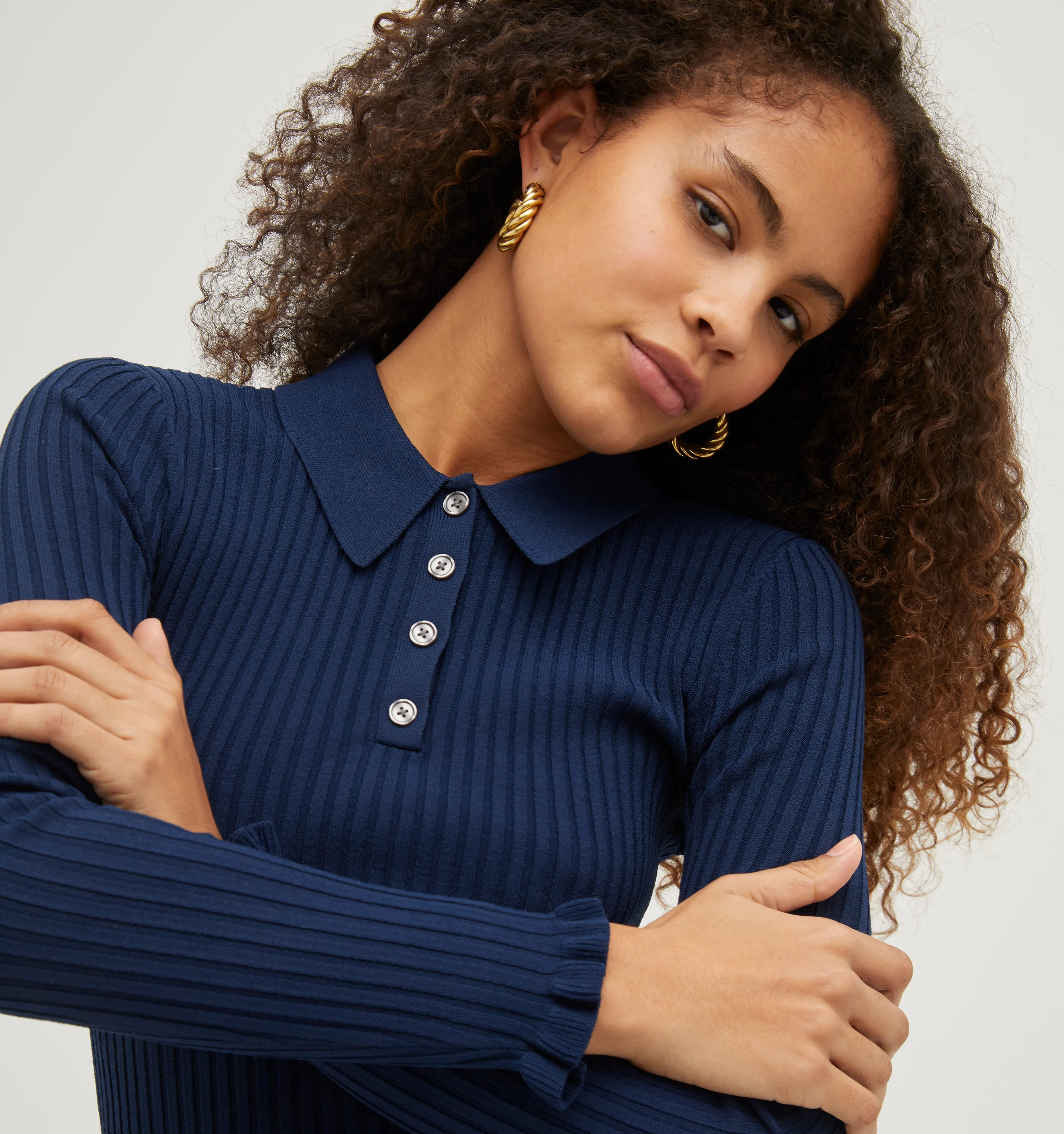 The Jenny Top - Navy Knit