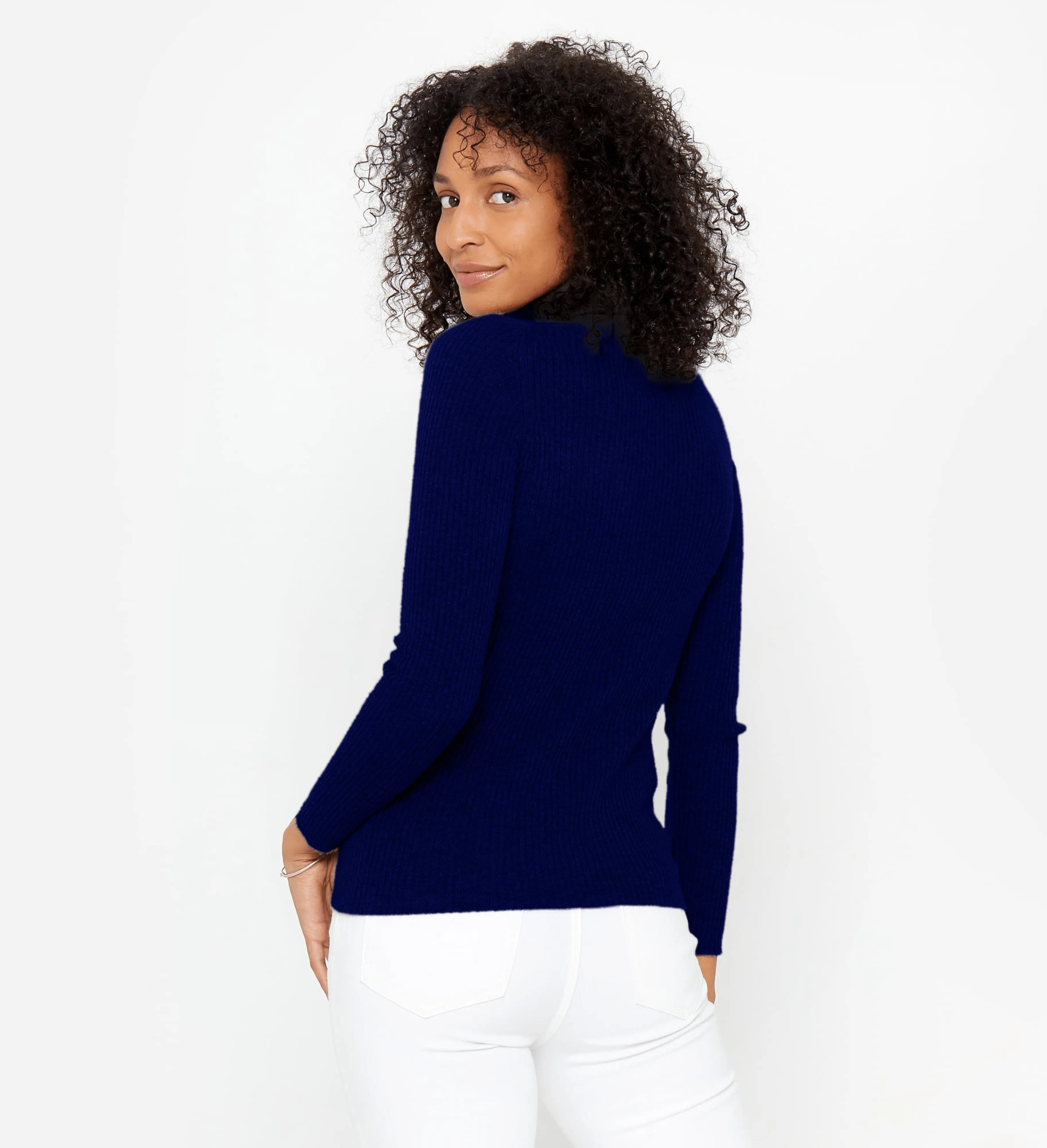 The Ribbed Turtleneck Cashmere Sweater