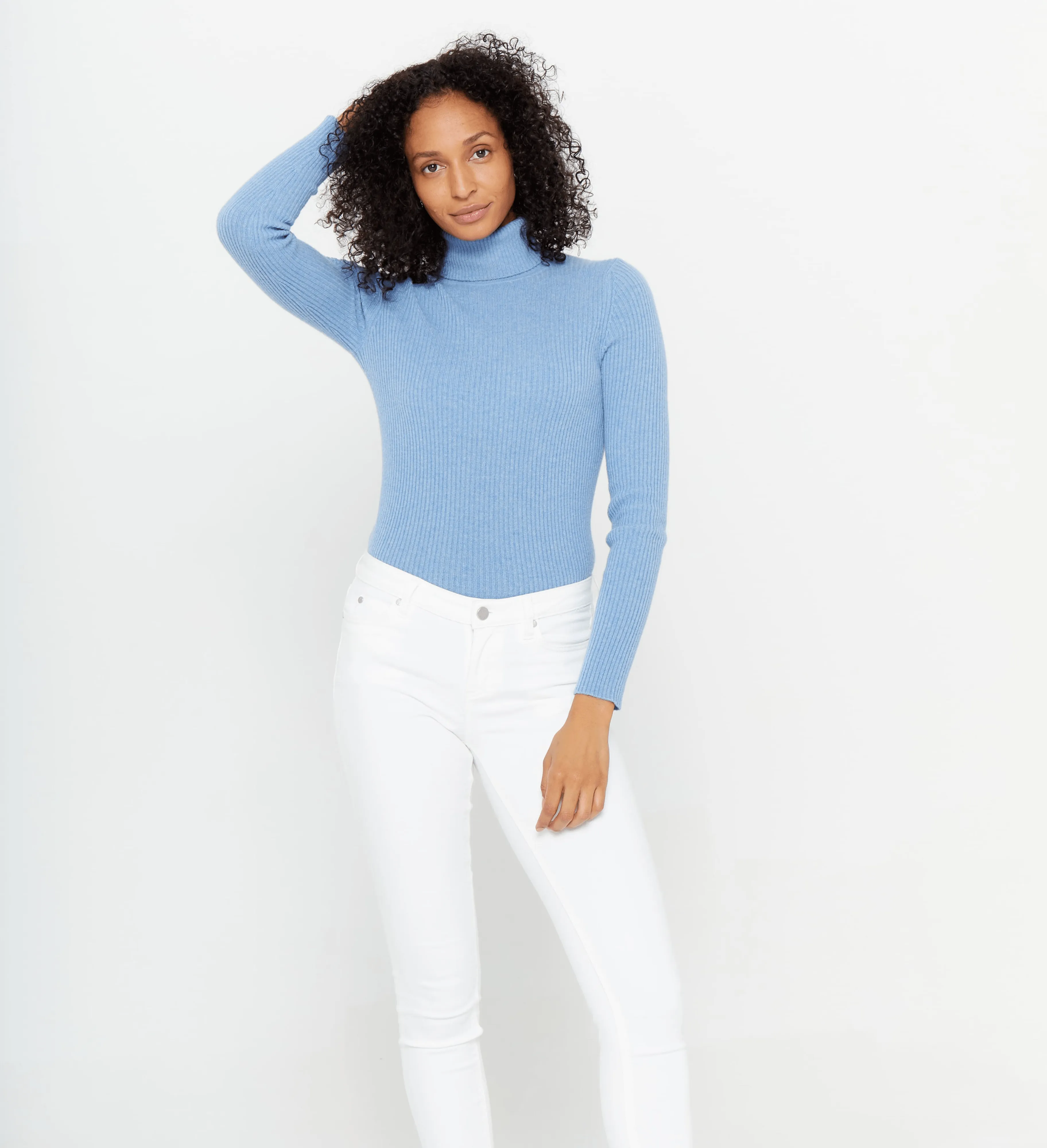 The Ribbed Turtleneck Cashmere Sweater