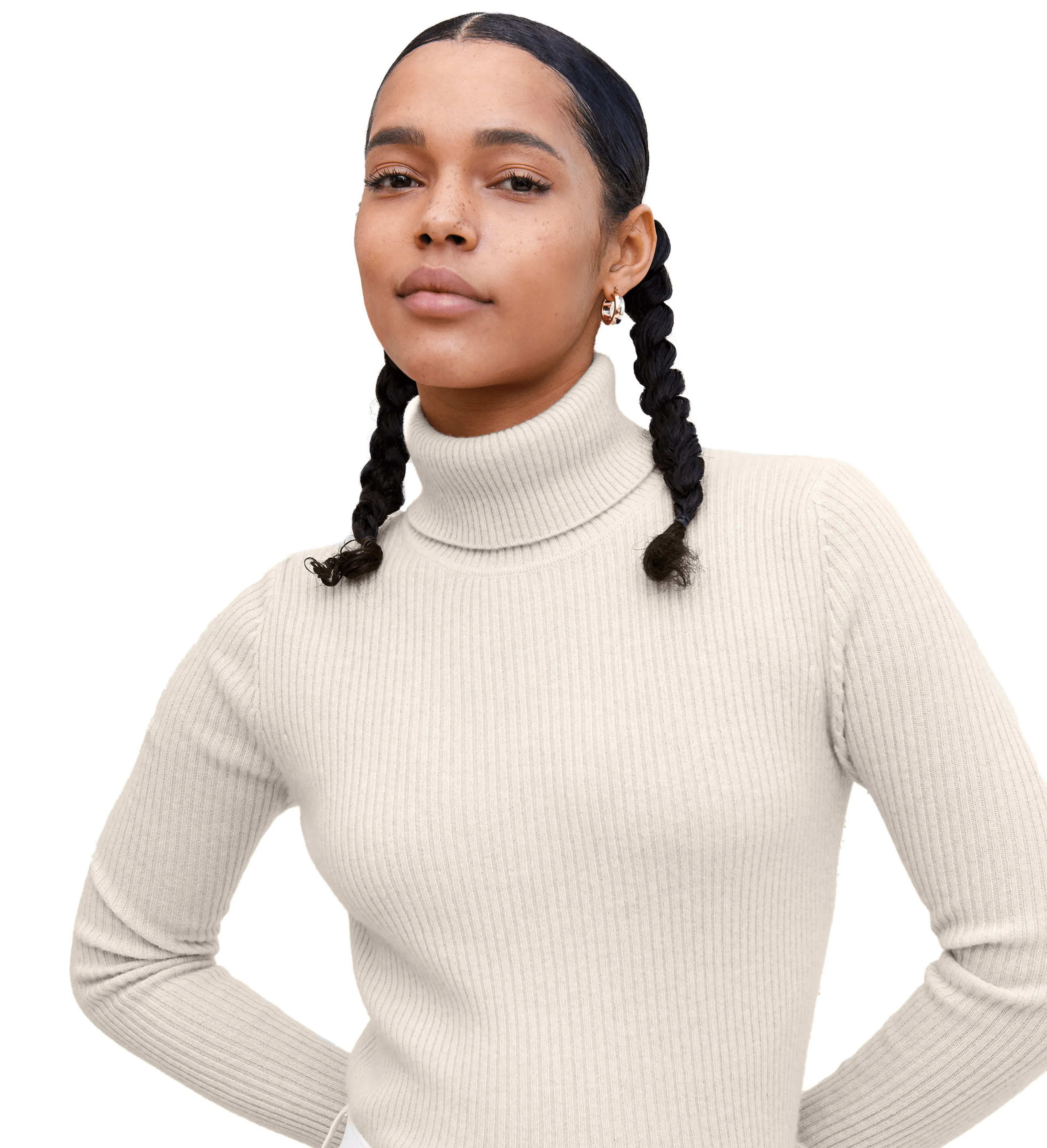 The Ribbed Turtleneck Cashmere Sweater