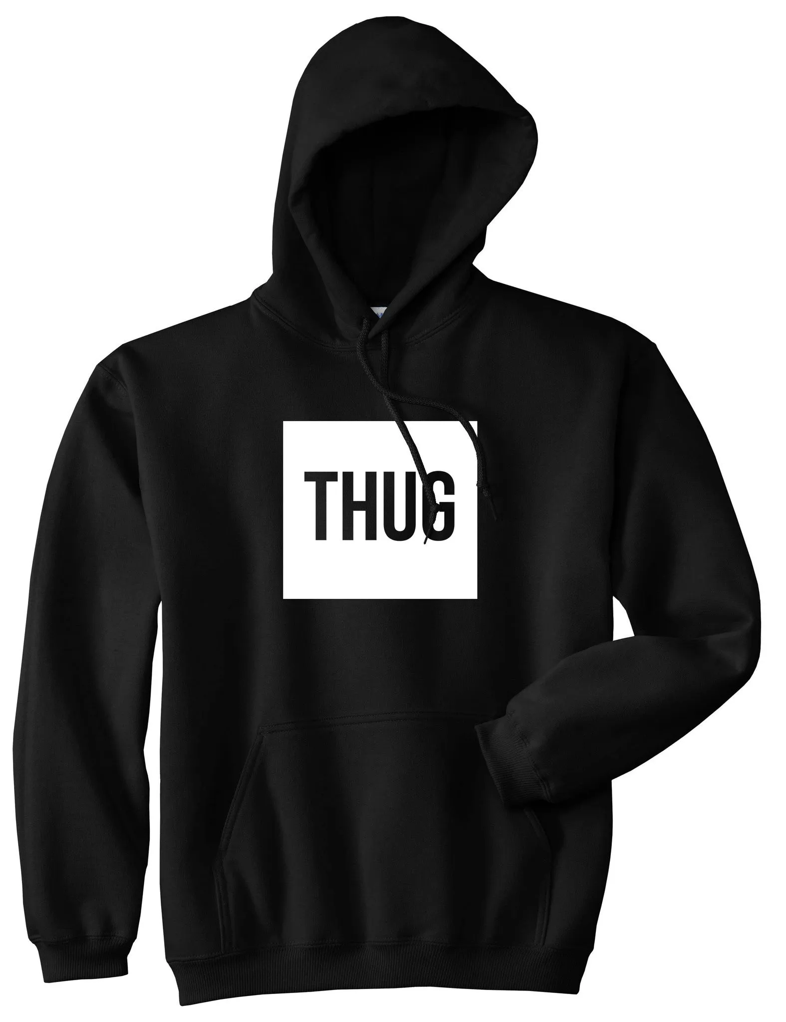 Thug Gangsta Box Logo Pullover Hoodie Hoody