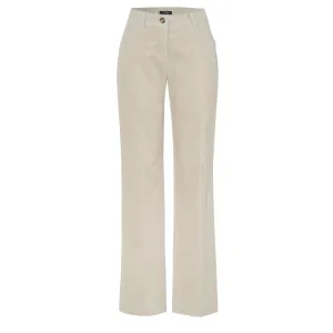 TONI Jolie Flared Cord Trousers Ecru