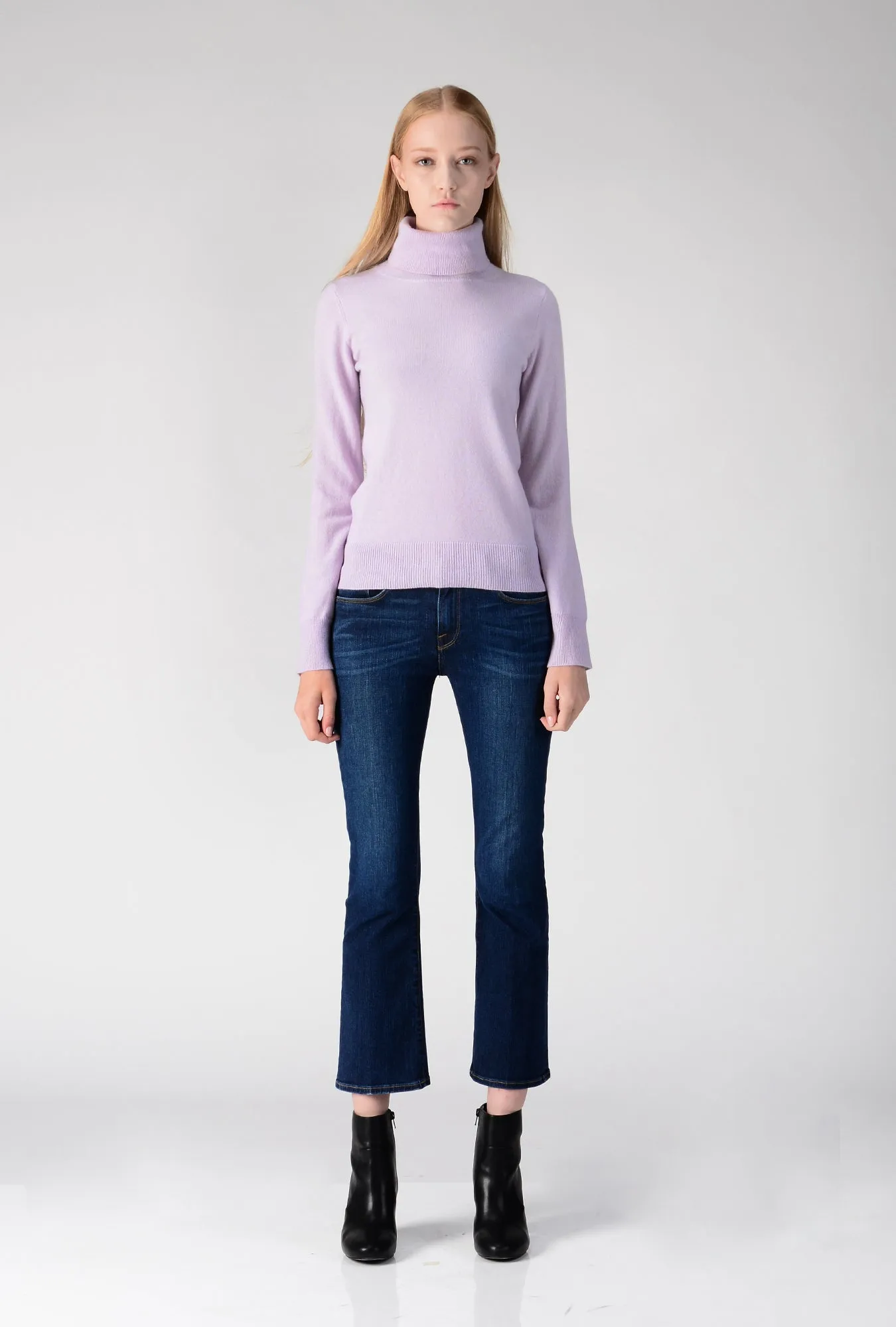 Turtleneck Slimfit Sweater_Lavender