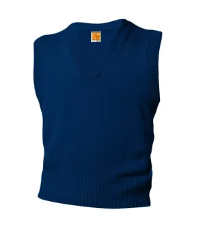 V-Neck Sleeveless Pullover - SJS - Navy