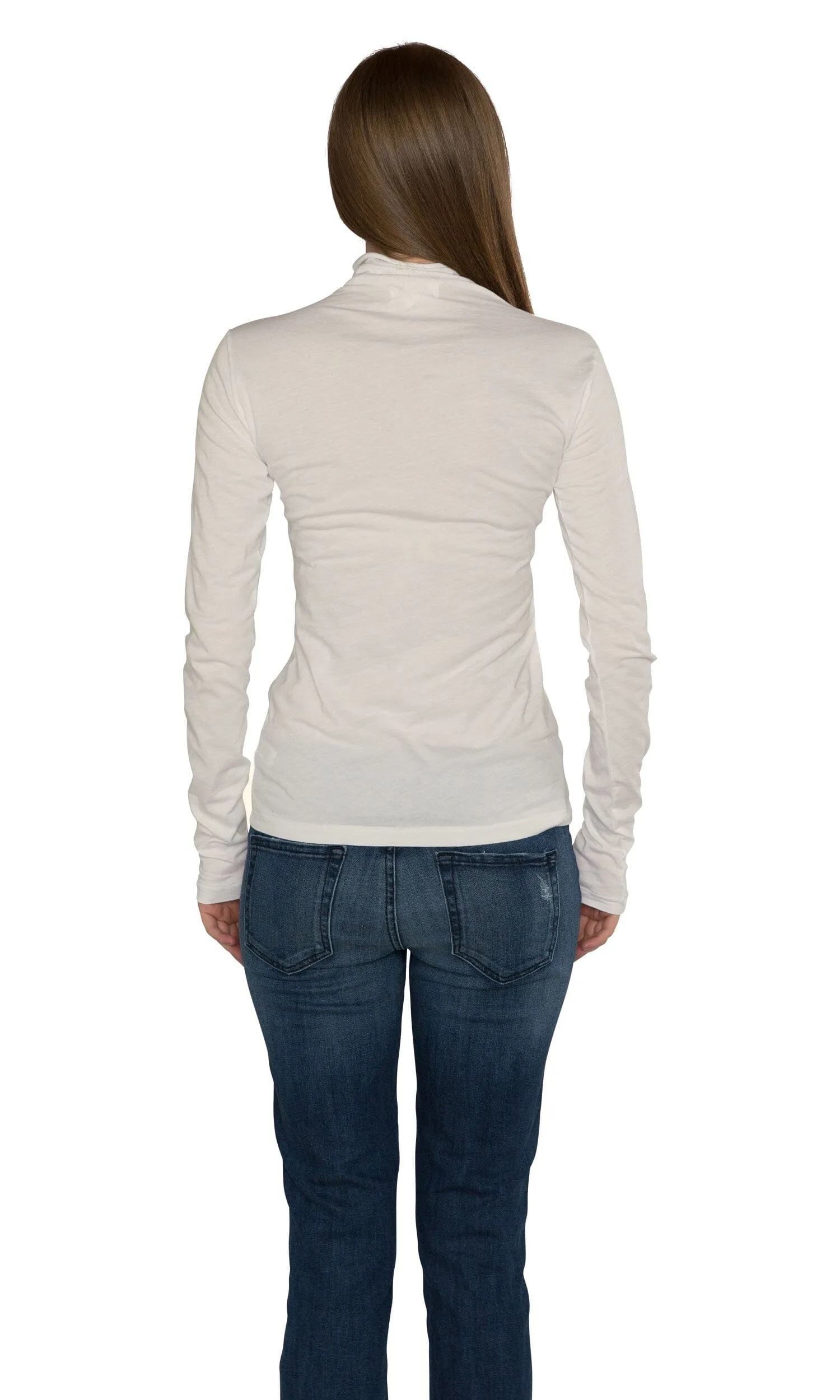 Velvet by Graham & Spencer Talisia05 Gauzy Whisper Turtleneck Top.