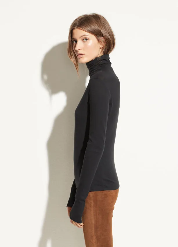 Vince Essential Black Long Sleeve Turtleneck