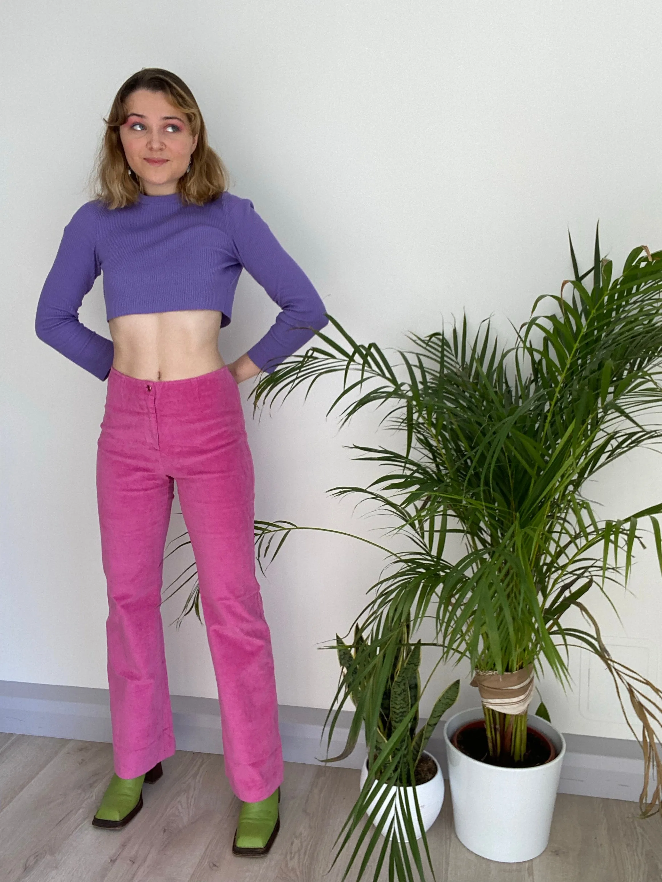 Vintage Pink Trousers (XS-S)