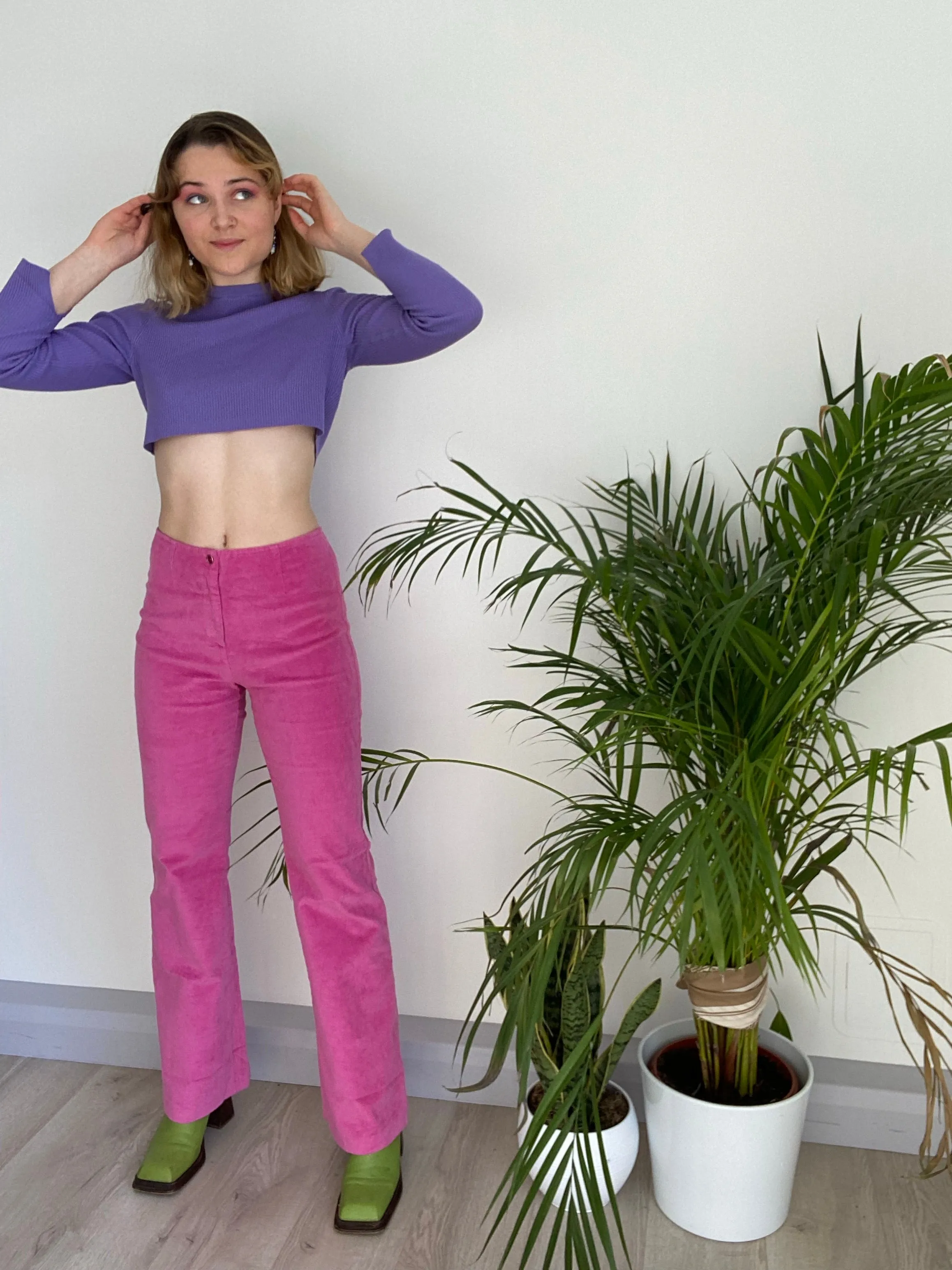 Vintage Pink Trousers (XS-S)