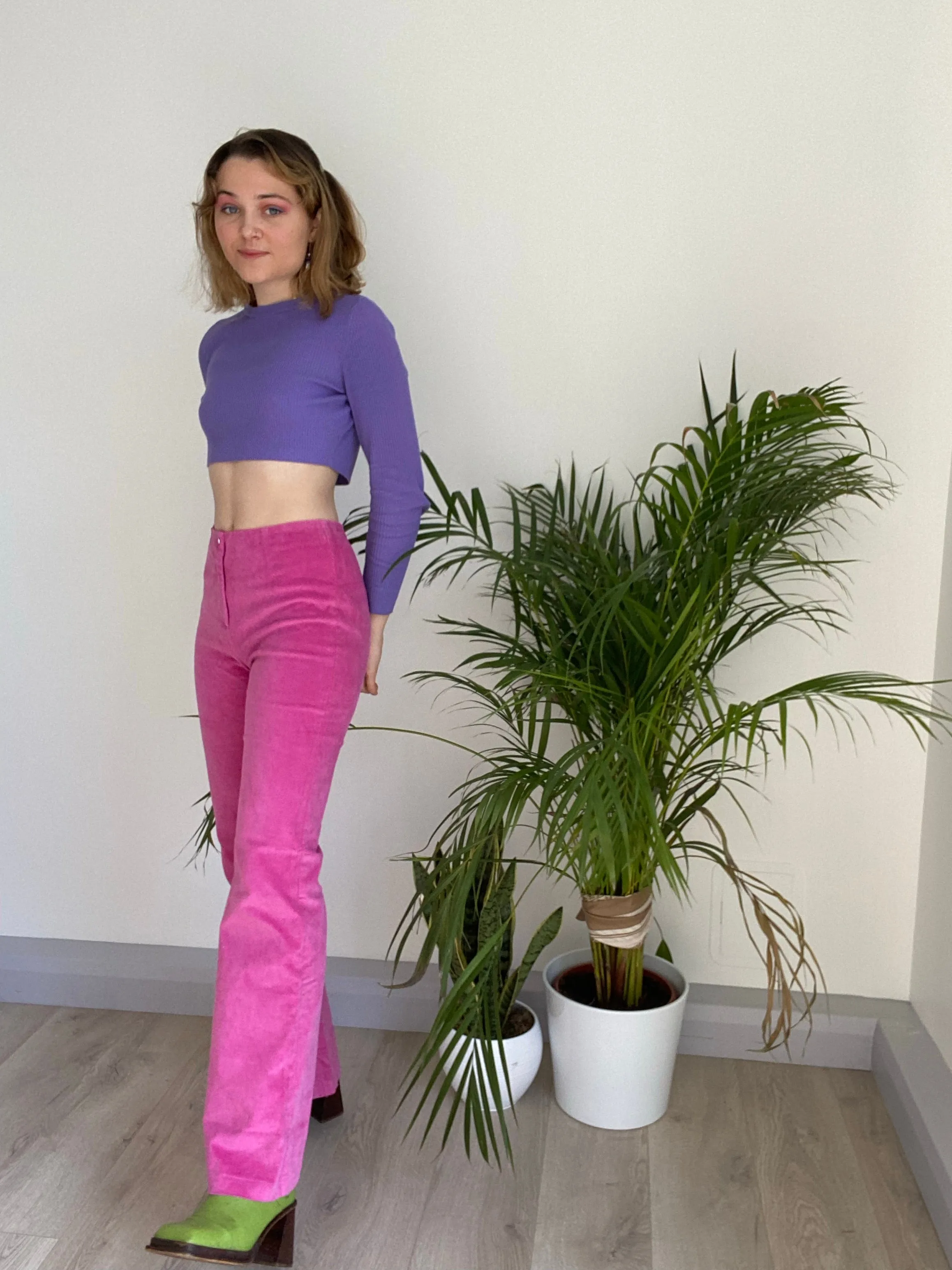 Vintage Pink Trousers (XS-S)