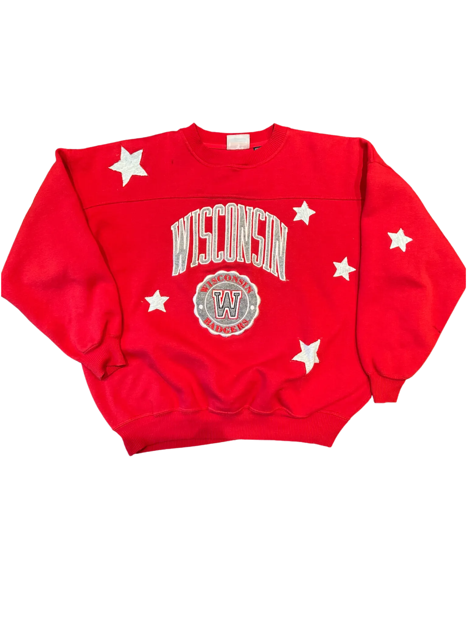 Vintage Wisconsin Reworked Star Crewneck