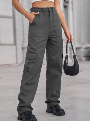 Women's Cotton Twill Cargo Trousers