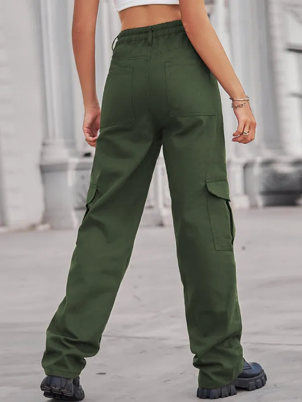 Women's Cotton Twill Cargo Trousers