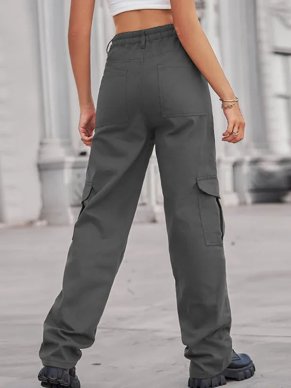 Women's Cotton Twill Cargo Trousers