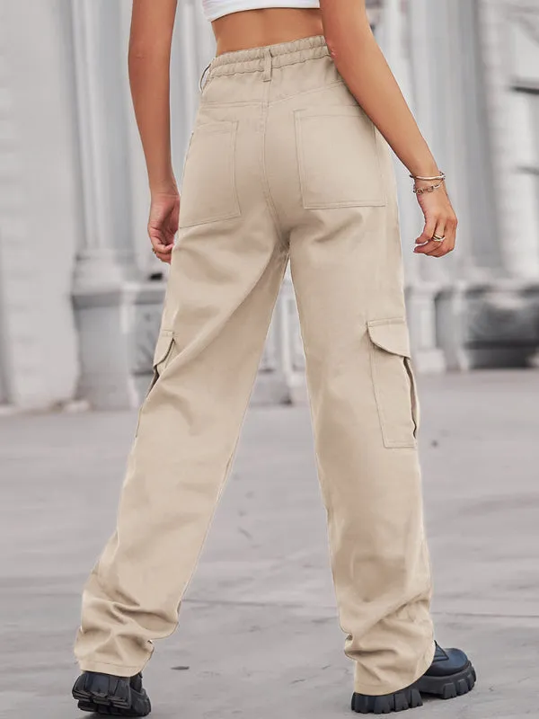 Women's Cotton Twill Cargo Trousers