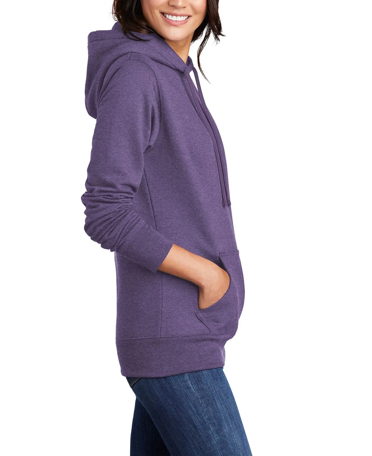 Women's Lightweight Hooded Pullover Fleece Sweatshirt