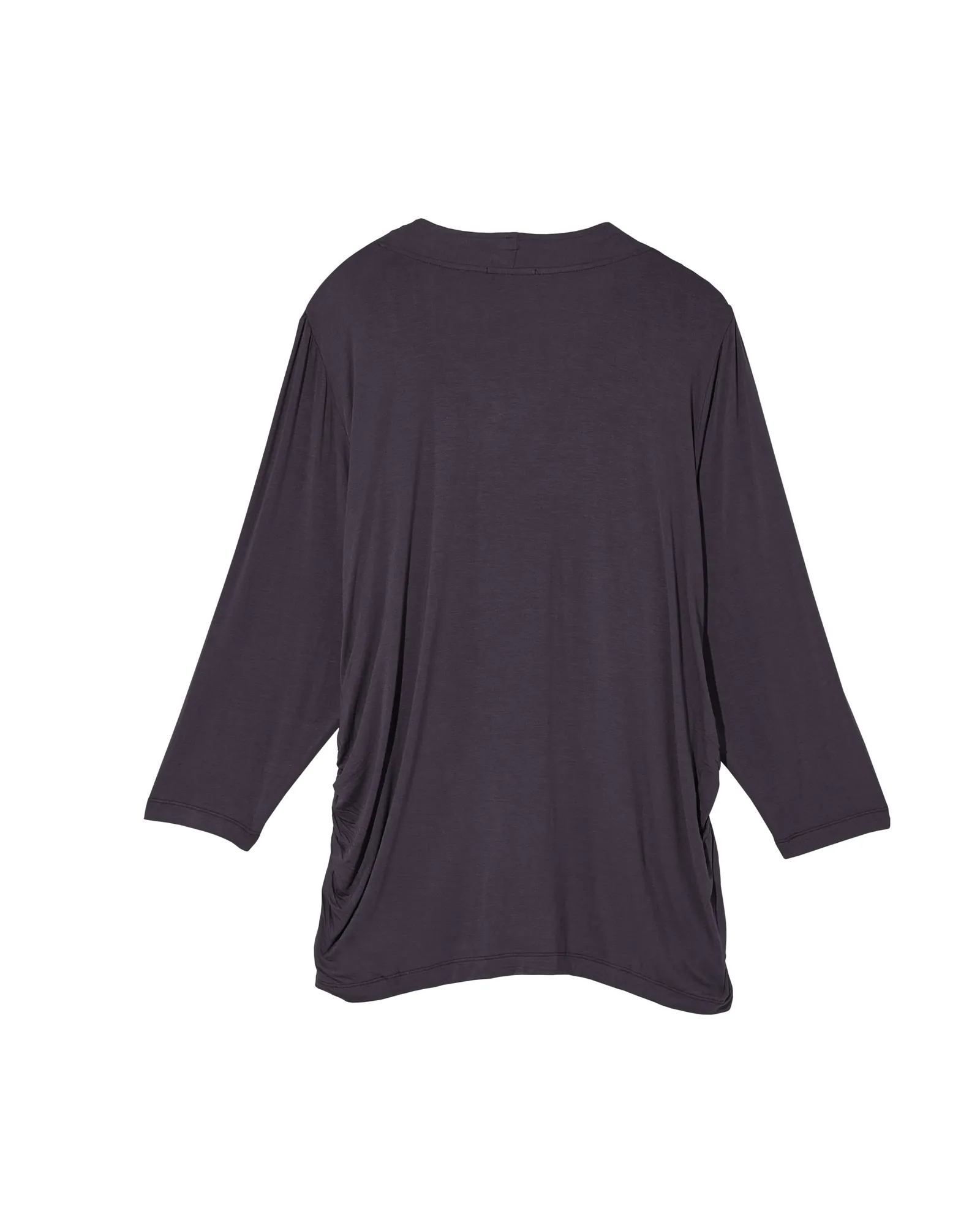 Xendra 3/4 Sleeve Top with Shirring | Navy